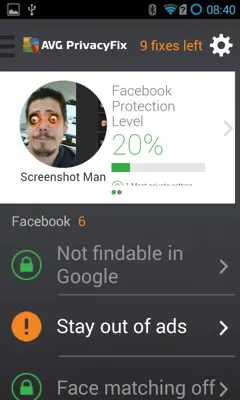 AVG Privacy Fix android App screenshot 2
